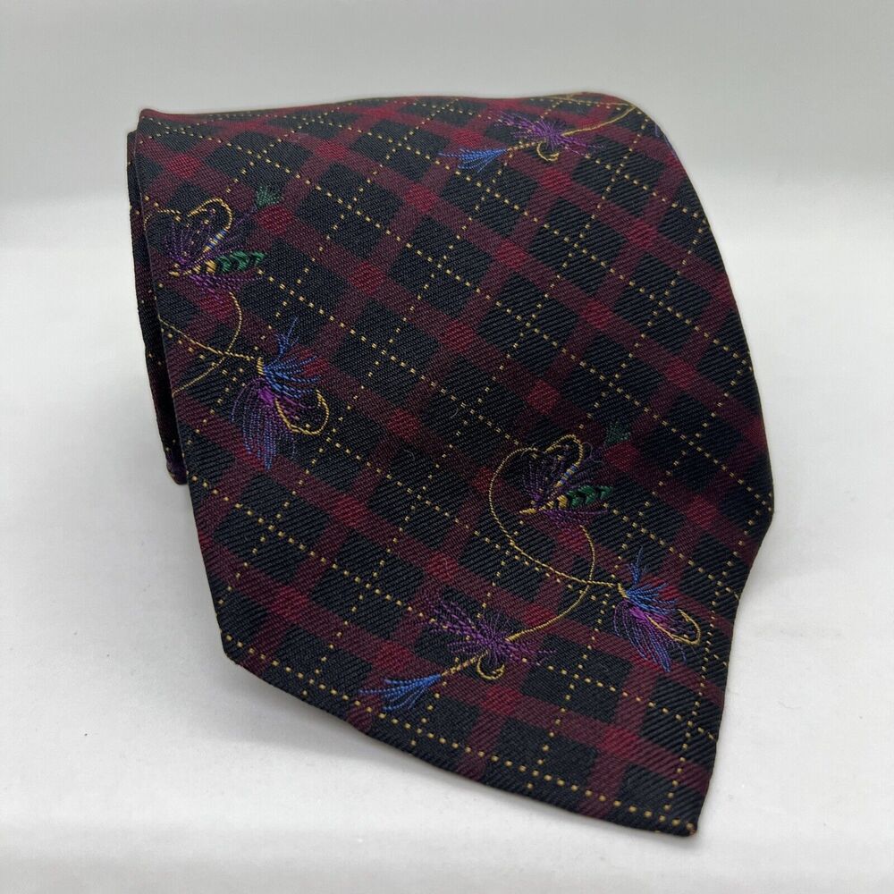 Polo By Ralph Lauren Plaid Fly Fishing Neck Tie